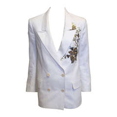 Dries Van Noten White Embellished Jacket