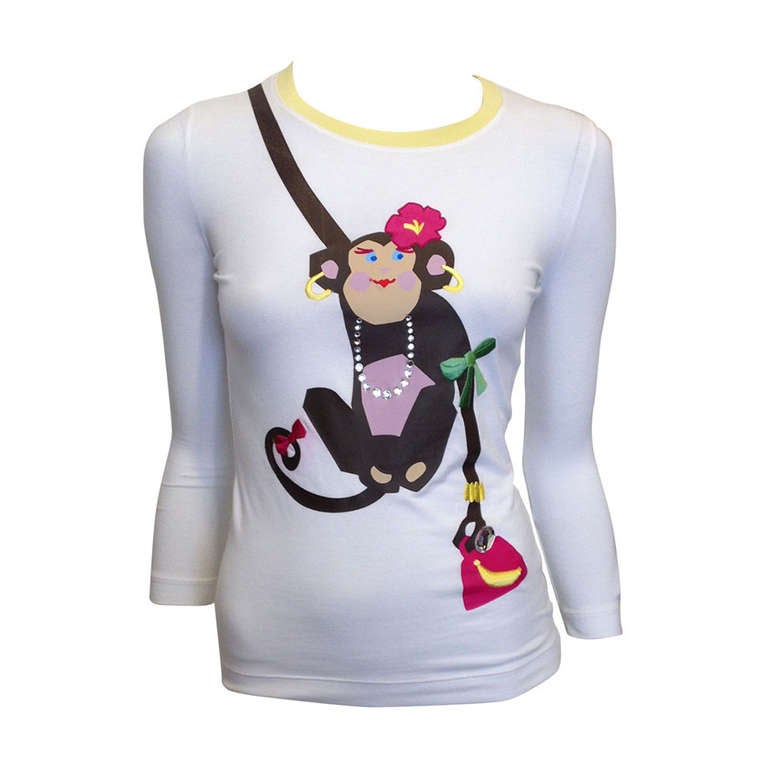 Moschino Fashion Monkey Top
