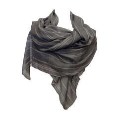 Denis Colomb Gray Cashmere Scarf