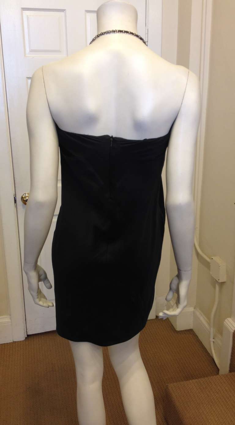 Kaufmanfranco Black Beaded Halter Dress 1