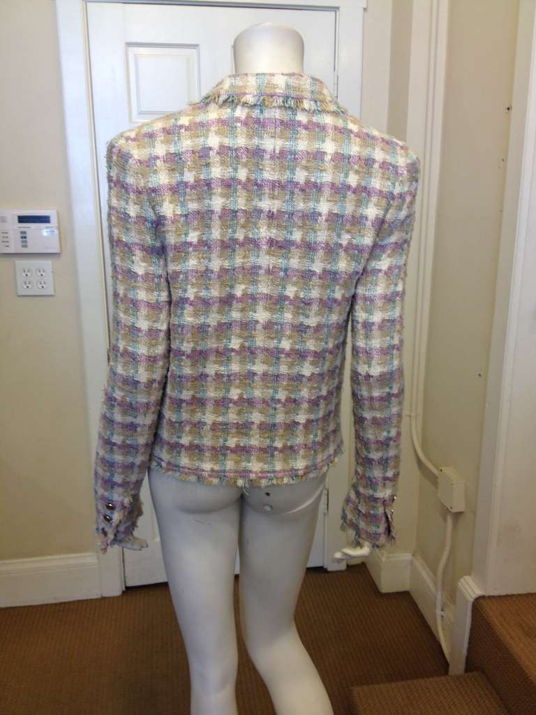 Women's Chanel Pastel Tweed Jacket
