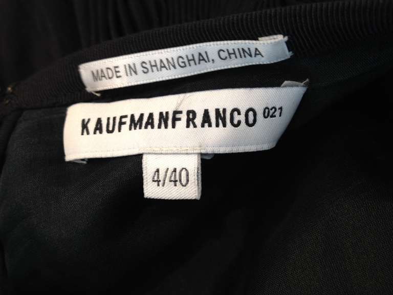 Women's Kaufmanfranco Black Pleated Full Skirt
