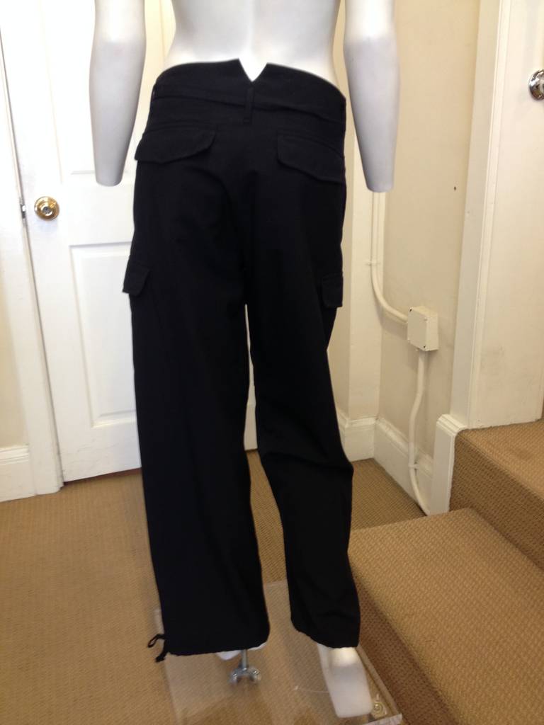 Women's Comme des Garçons Navy Cargo Pants