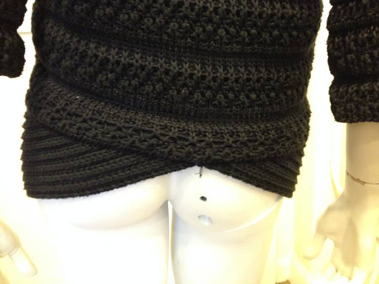 Women's Chanel Navy Knit Sweater