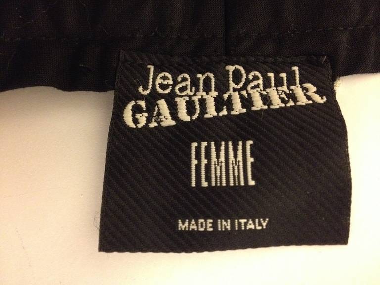 Jean Paul Gaultier Black Buttoned Slacks 1