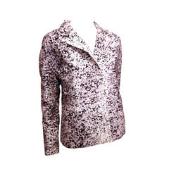 Issey Miyake Mauve and Black Speckled Blazer