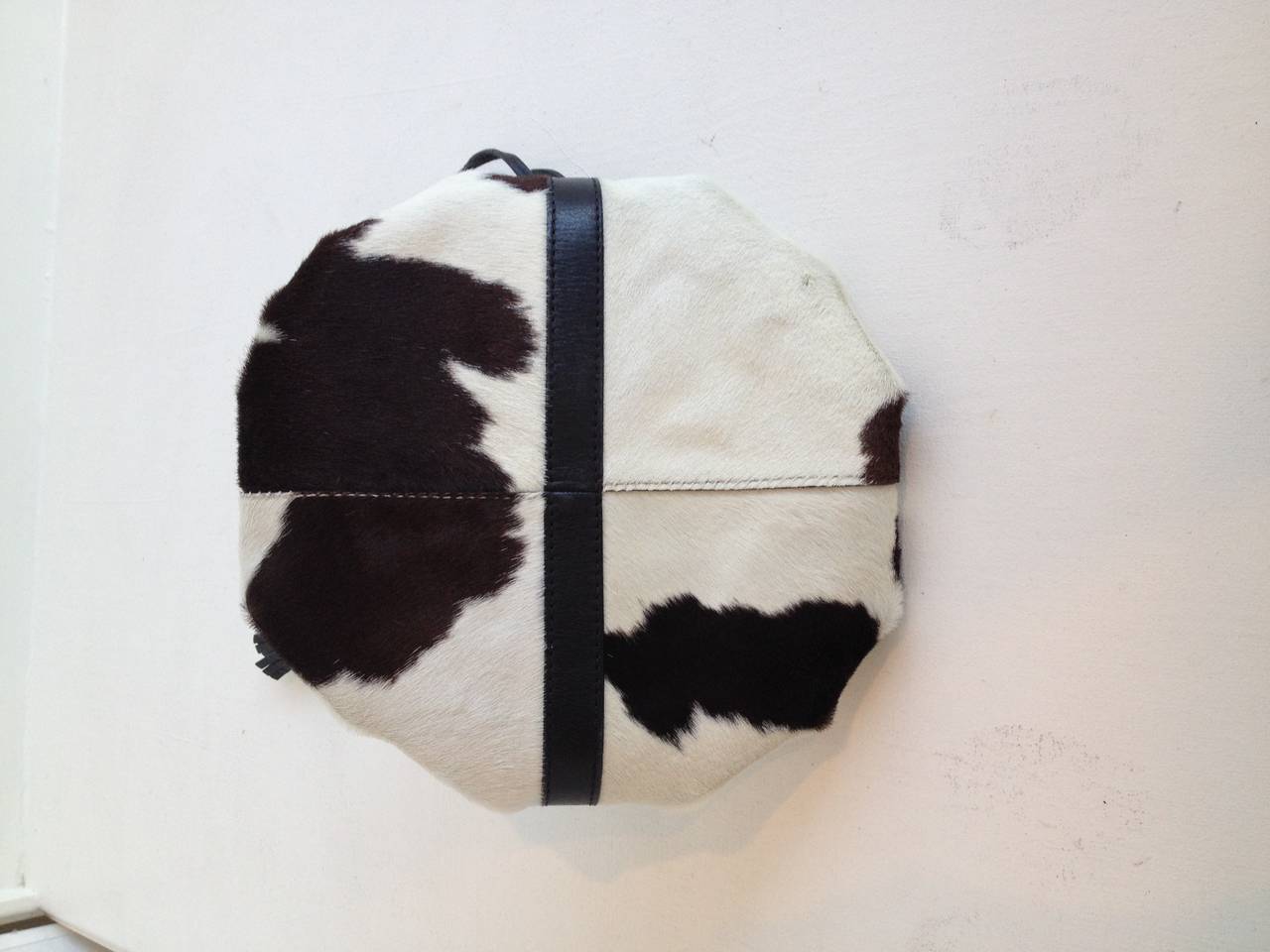 Givenchy Cream and Brown Cow Hide Purse In Excellent Condition In San Francisco, CA