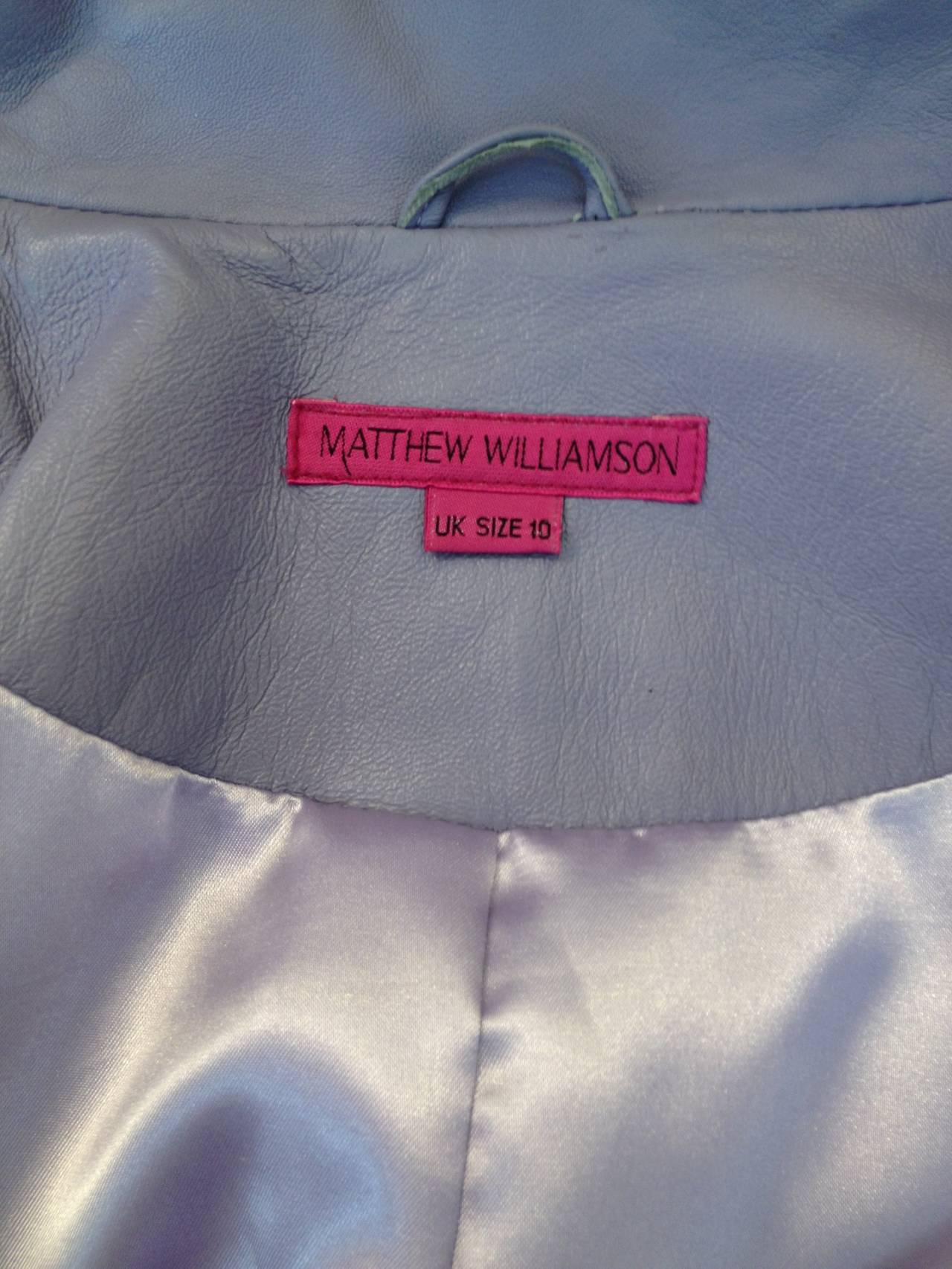 Matthew Williamson Lavender Fur Jacket 4