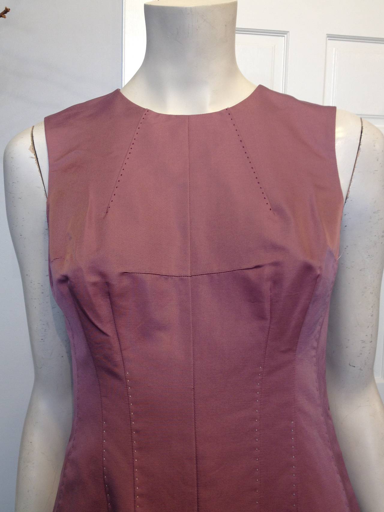 lilac sleeveless dress
