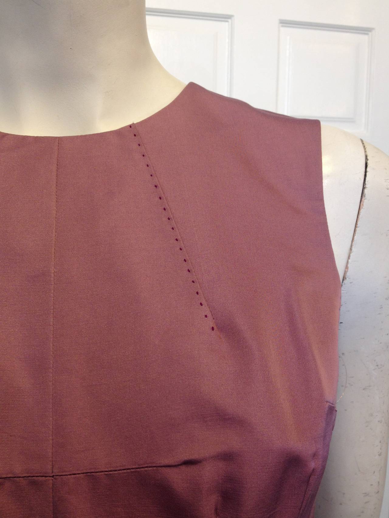 J. Mendel Lilac Sleeveless Shift Dress In New Condition For Sale In San Francisco, CA