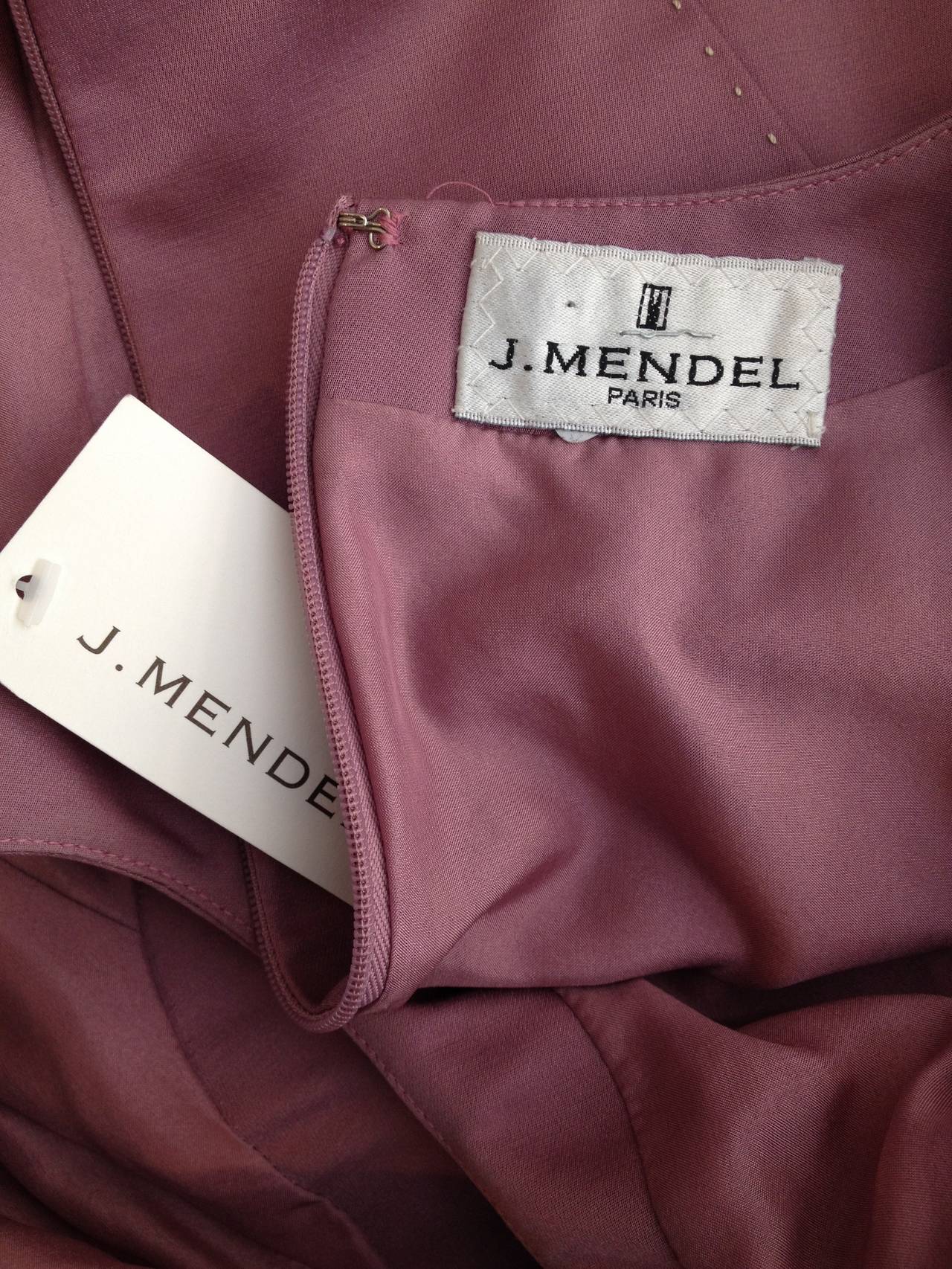 J. Mendel Lilac Sleeveless Shift Dress For Sale 2