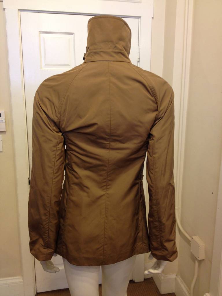 Women's Yves Saint Laurent Khaki Double Breasted Rain Coat For Sale