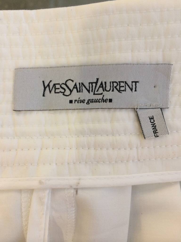 Yves Saint Laurent White Harem Pants 2