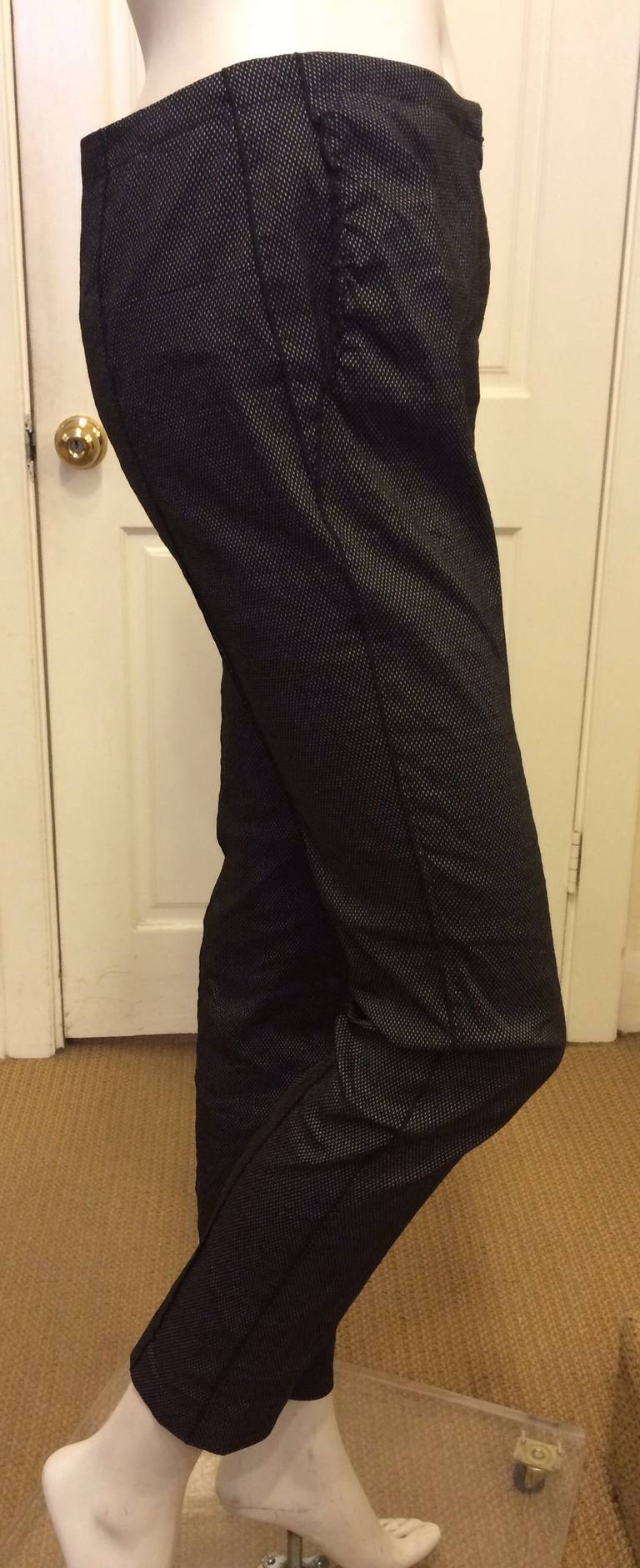 Nina Ricci Black Slim Trousers In Excellent Condition In San Francisco, CA