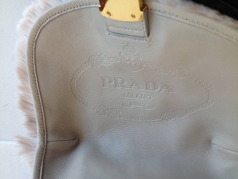 prada faux fur bag