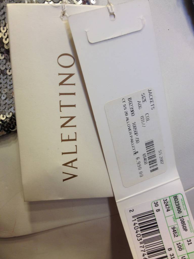 Valentino Silver Sequin Jacket 2