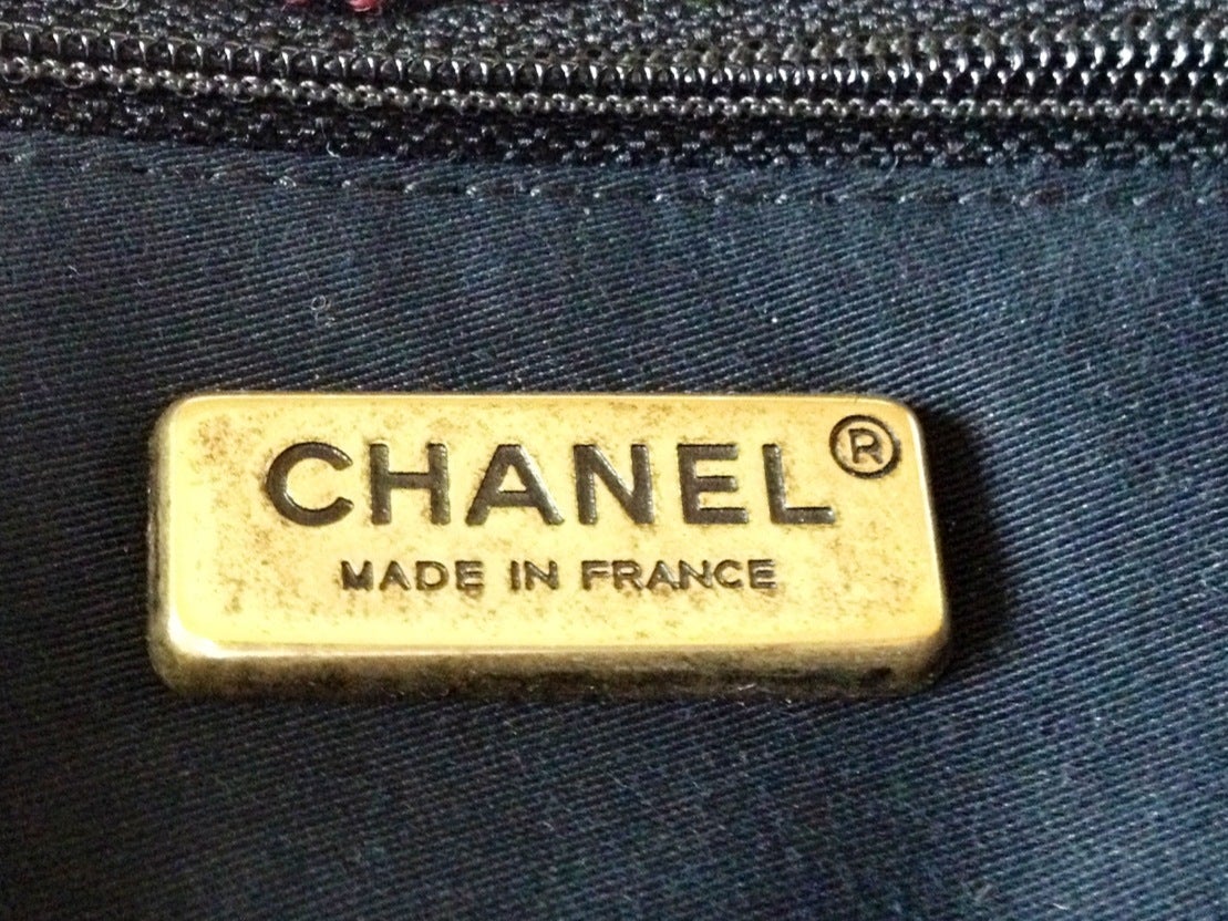 Chanel Multicolor Embellished Tweed Runway Bag 5
