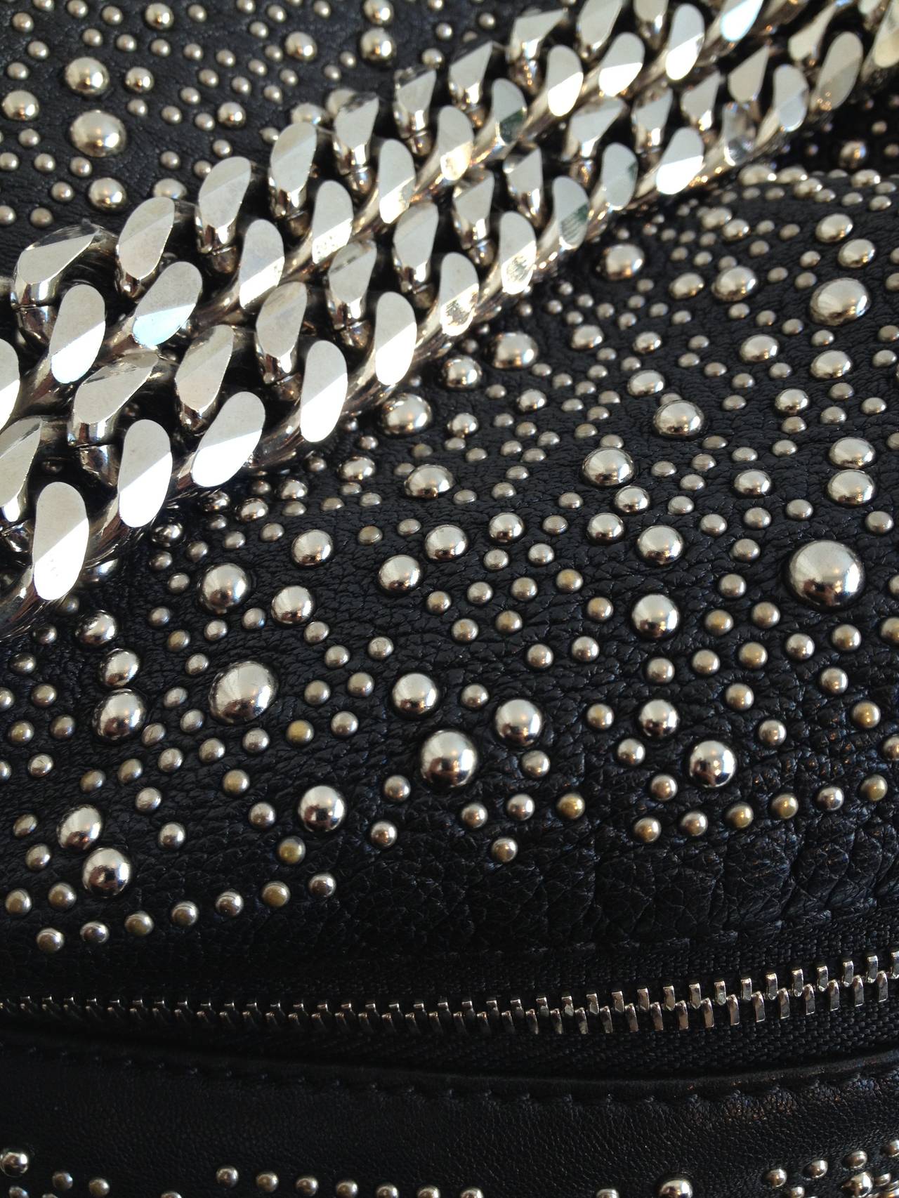 Christian Louboutin Black Leather Studded Bag at 1stDibs | louboutin ...