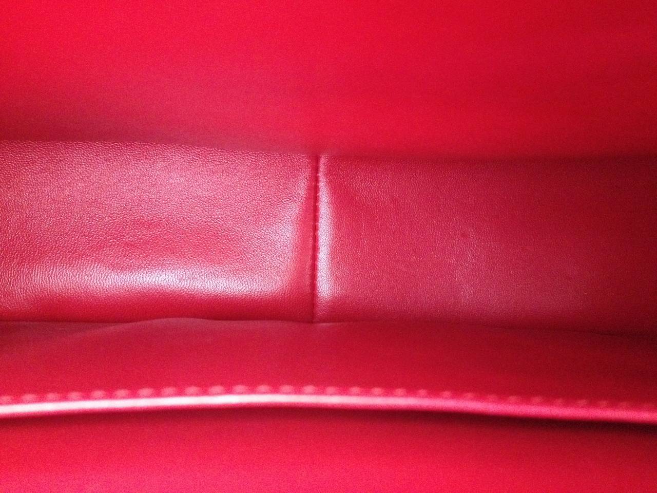 Chanel Red Alligator Jumbo Classic Single Flap Bag 1