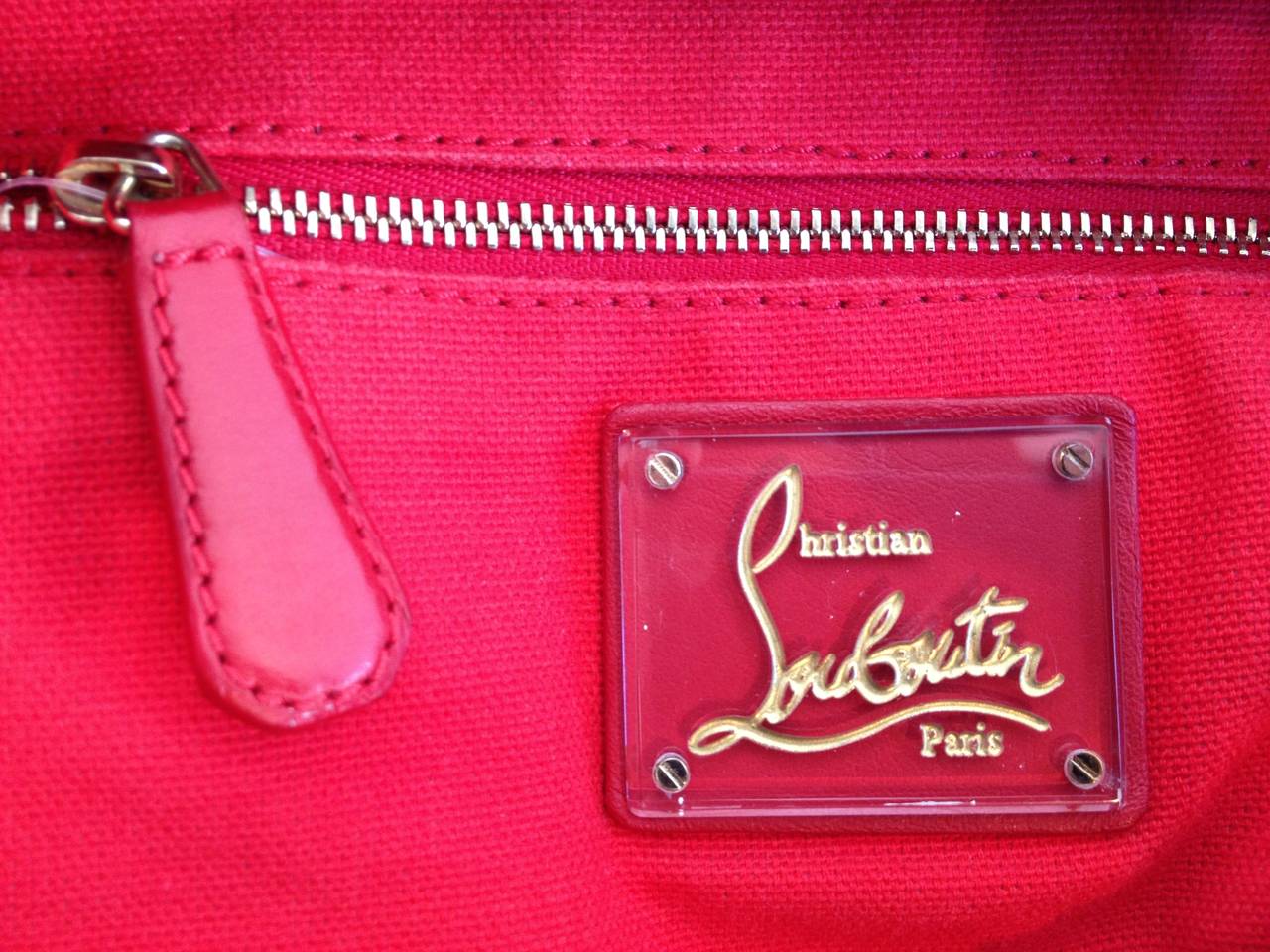 Christian Louboutin Black Leather Studded Bag 4