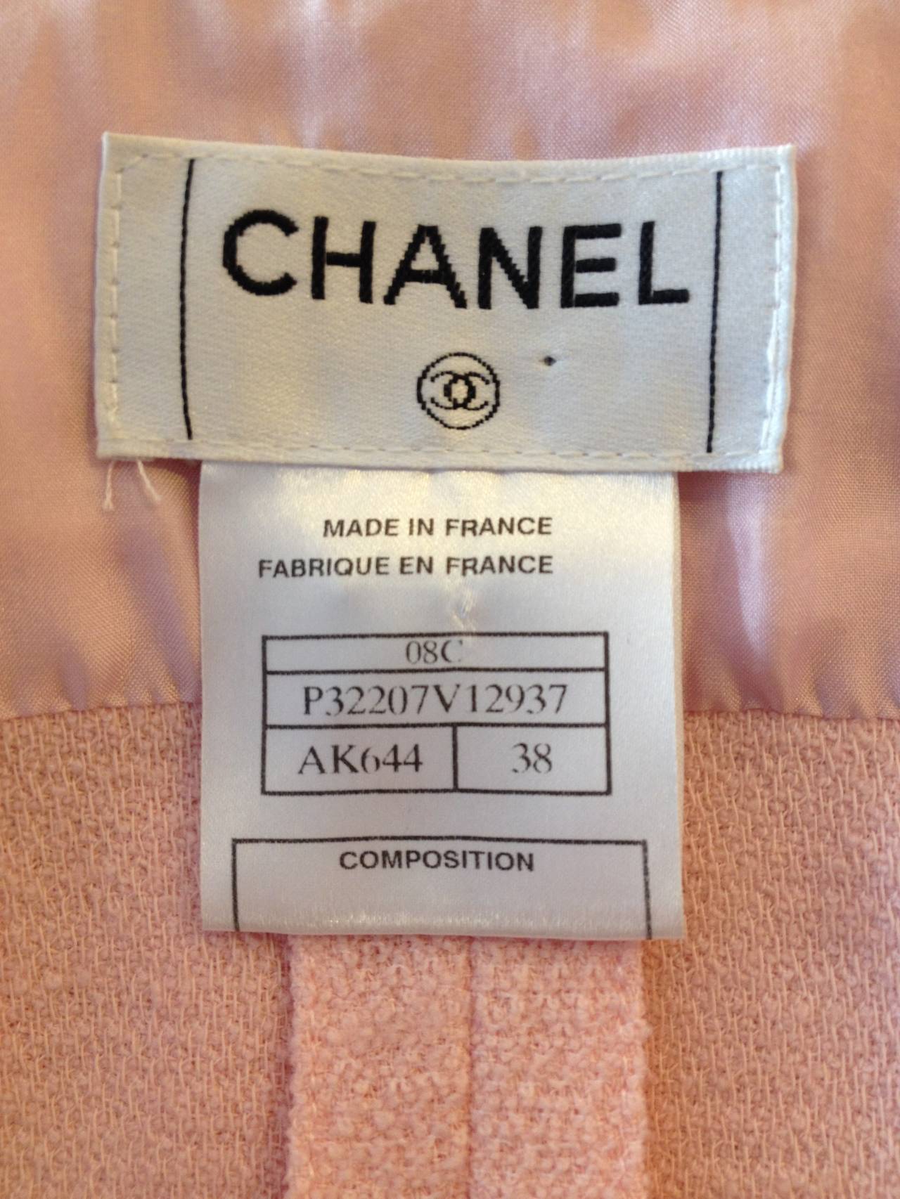 Chanel Pink Tweed Short Sleeved Jacket 3