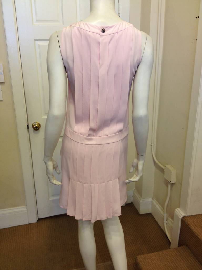 Chanel Pink Pleated Dress 2