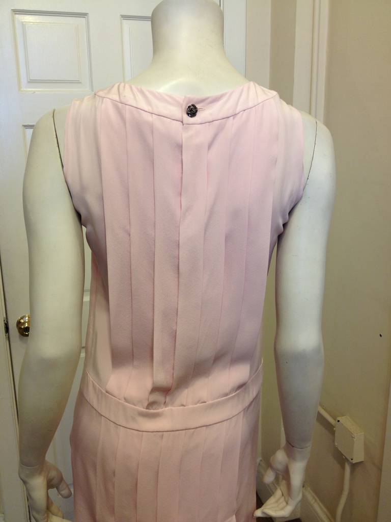 Chanel Pink Pleated Dress 3