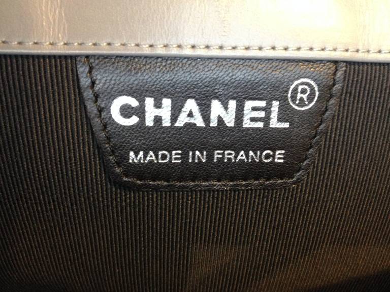 Chanel Grey and Silver Handbag 1