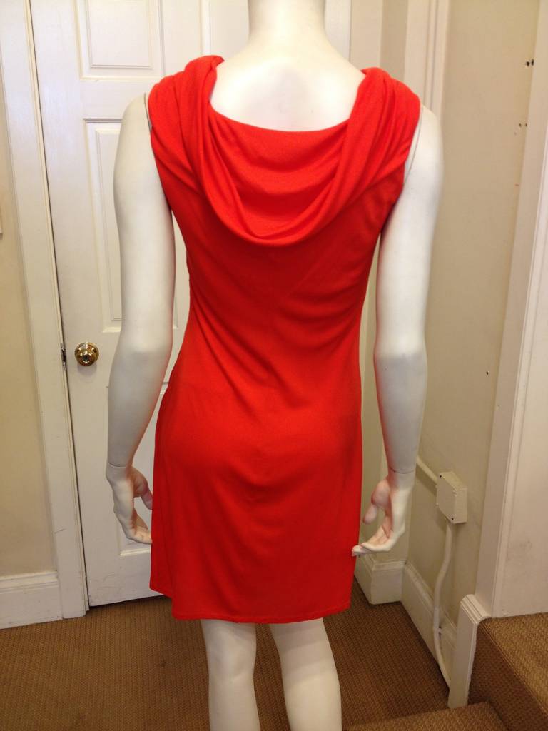 Giambattista Valli Red Twist Front Dress at 1stDibs