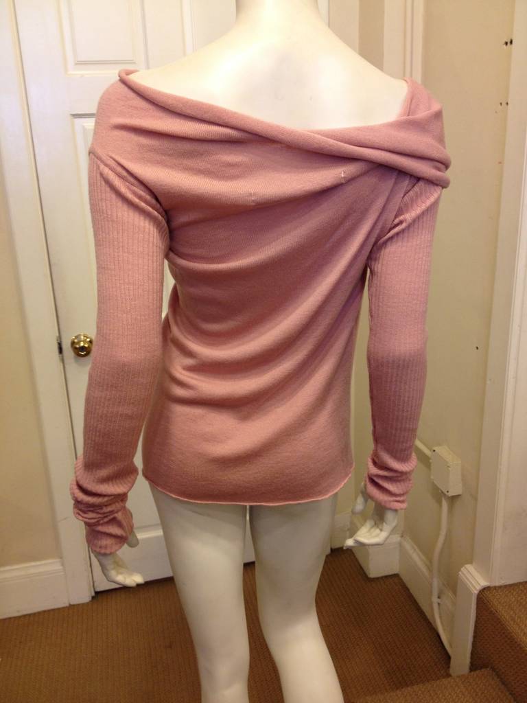 Women's Rick Owens Pink Knit Sweater