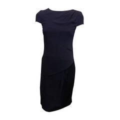 Chanel Navy and Black Asymmetrical Dress Chanel Navy and Black Asymmetrical Dress