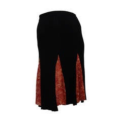 Jean Paul Gaultier Black and Red Mesh Skirt
