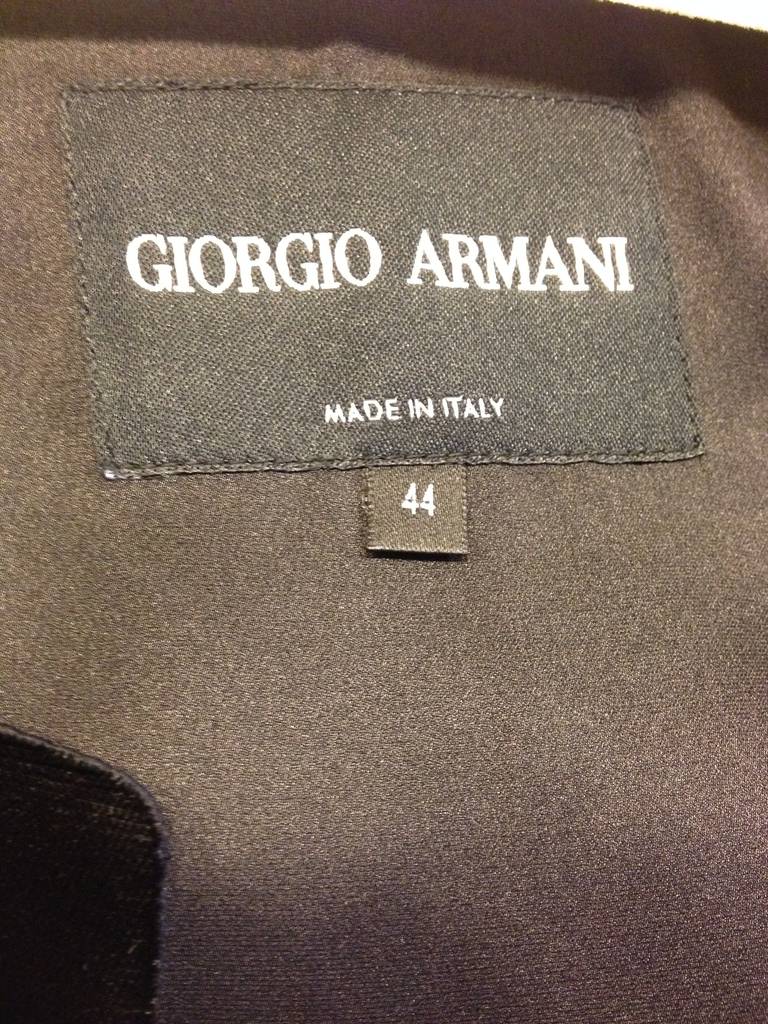 Giorgio Armani Black Velvet Coat 3