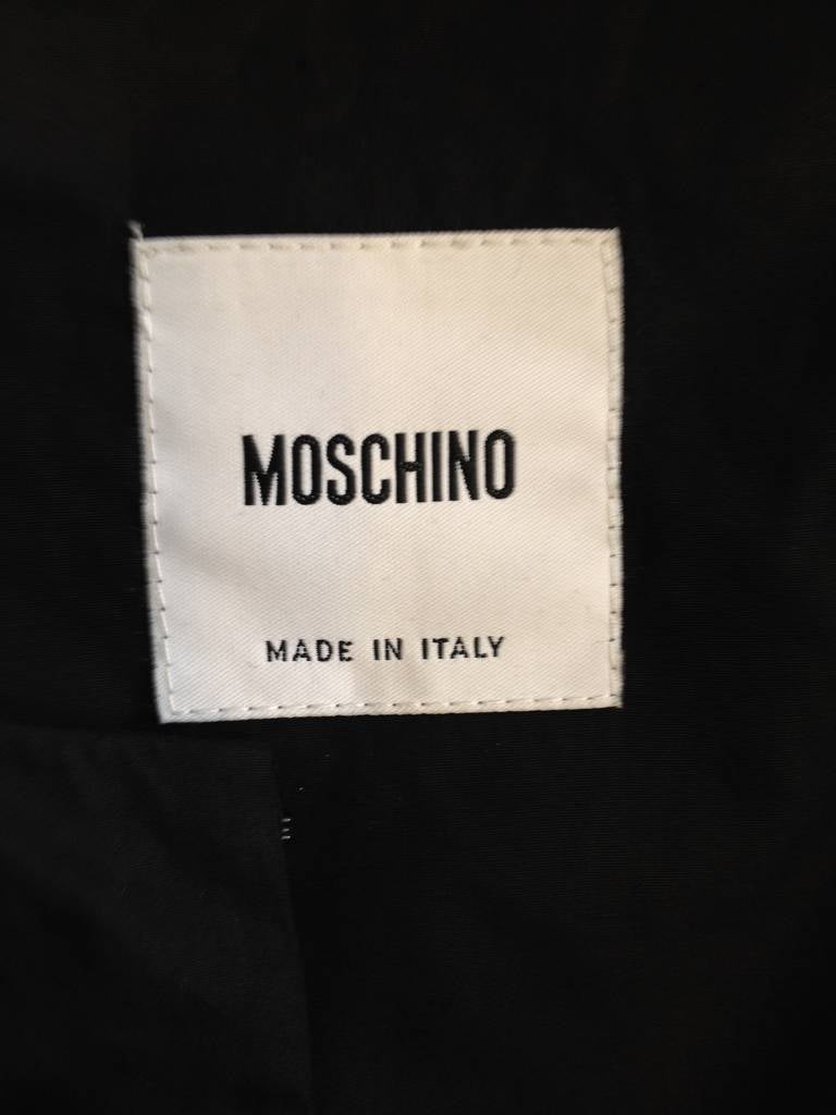 Moschino Black Jacket with Embroidery 3