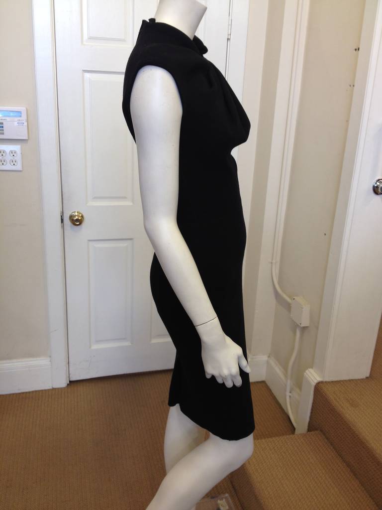 Lanvin Black Cocktail Dress with Bow In Excellent Condition In San Francisco, CA