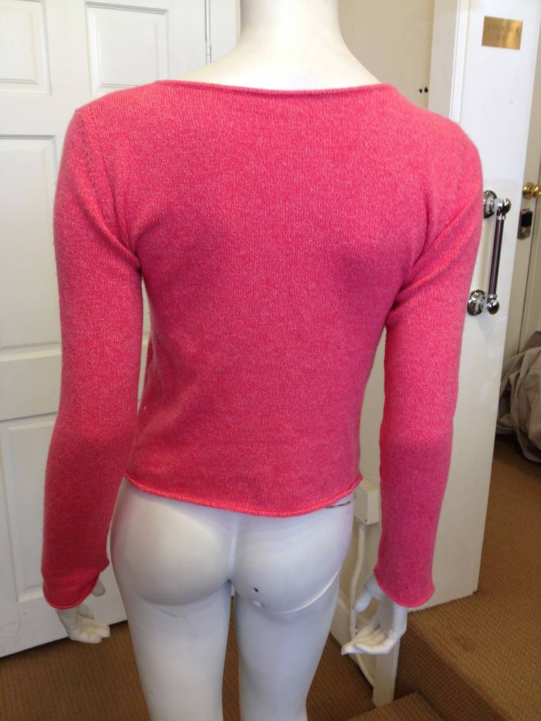 Women's Lucien Pellat-Finet Pink Cashmere Sweater