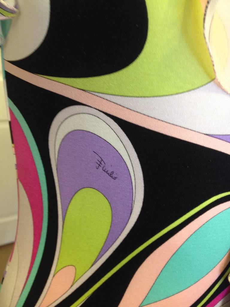 Emilio Pucci Printed Dress In Excellent Condition In San Francisco, CA