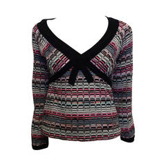 Missoni Multicolored V-neck Sweater