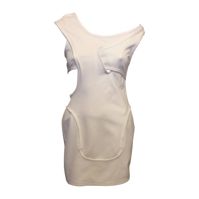 Alexander Wang White Neoprene Dress