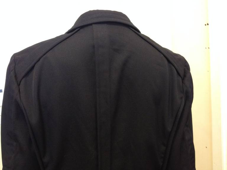 Comme des Garçons Navy Long Blazer 2