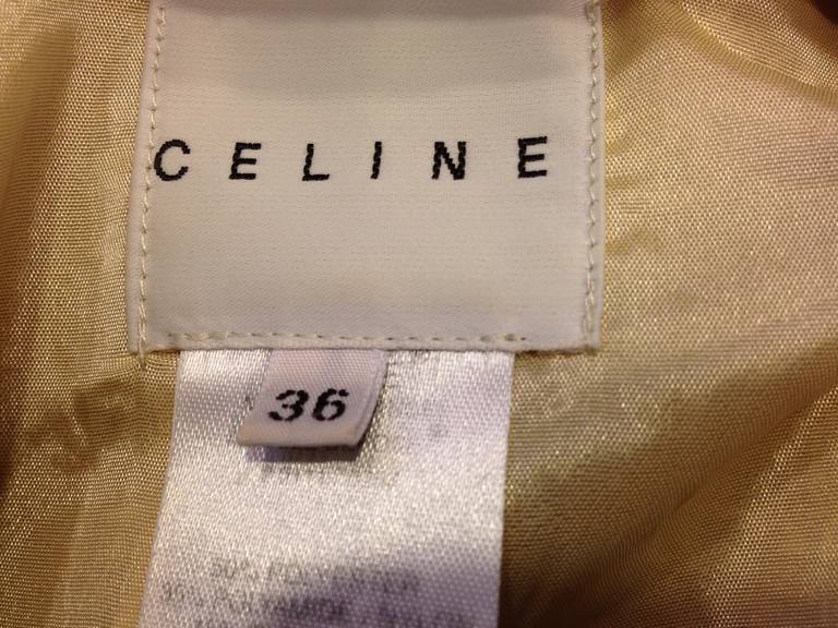Celine Gold Brocade Suit 2