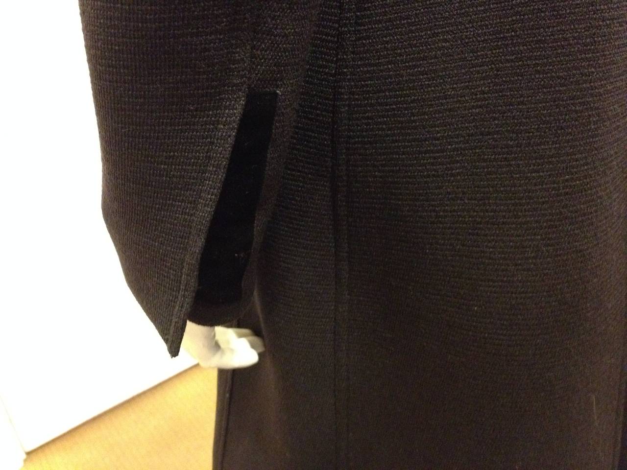 Prada Black Coat with Patent Belt 1