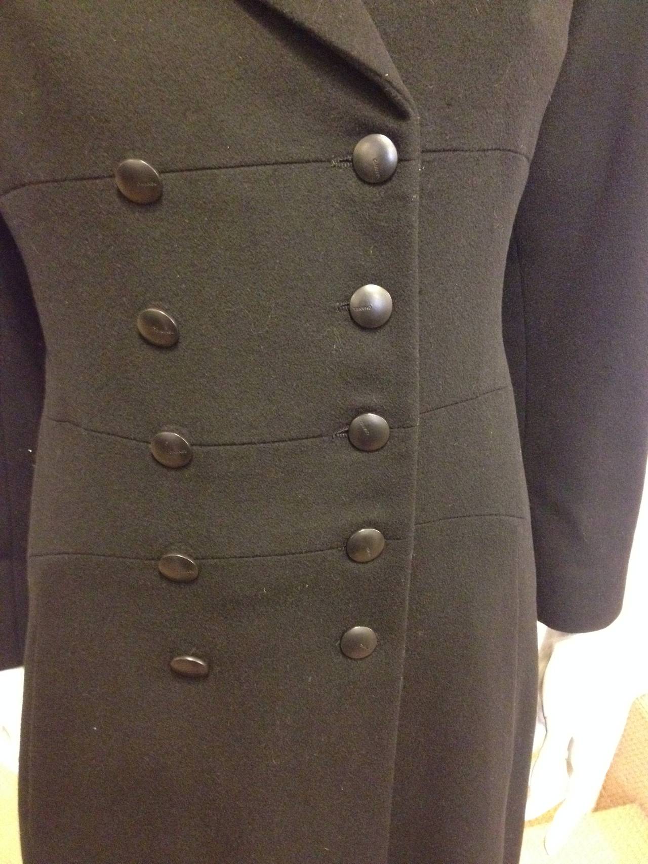 Women's Chanel Black Double Breasted Coat