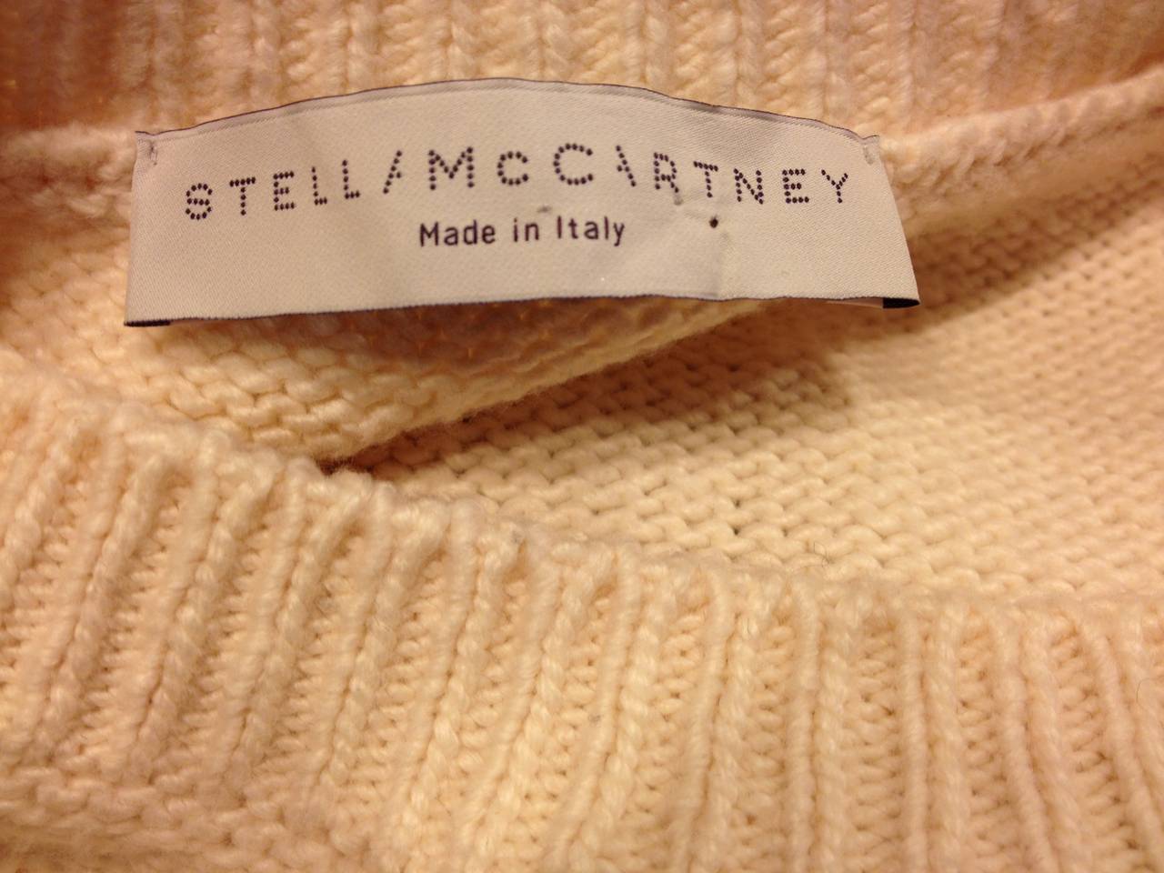 Stella McCartney Cream and Blue Anchor Sweatshirt 1