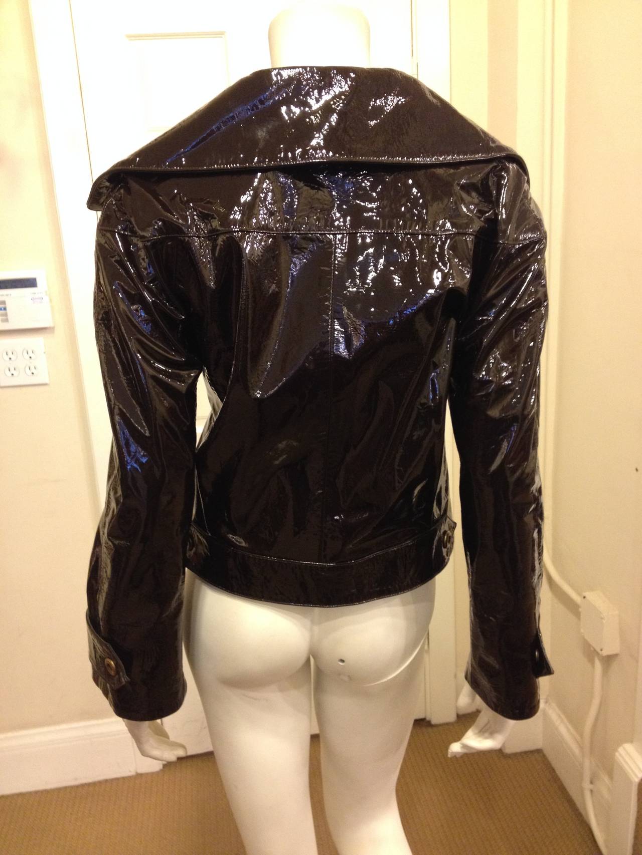 oscar de la renta leather jacket
