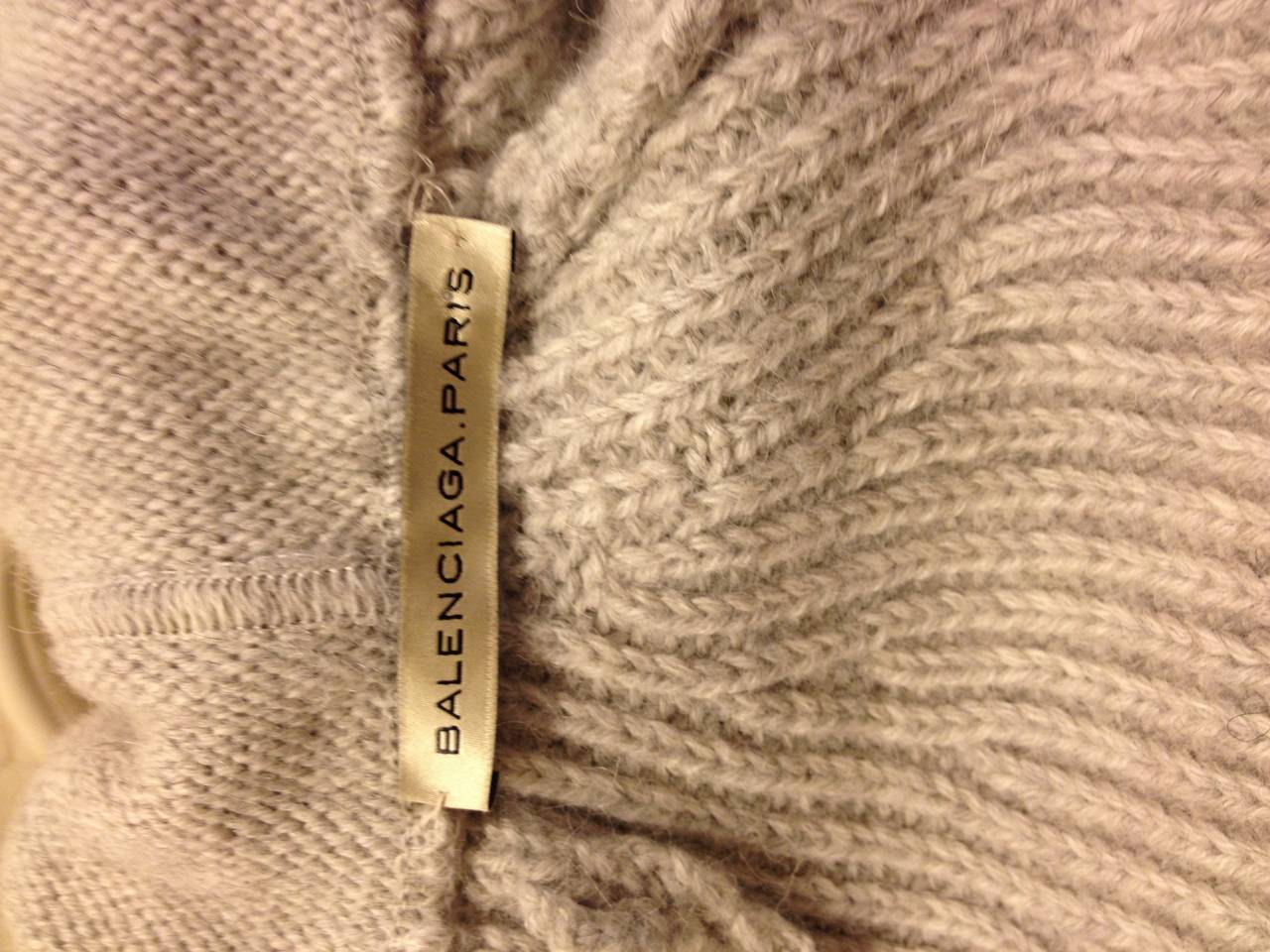 Balenciaga Light Grey Hooded Sweater 2