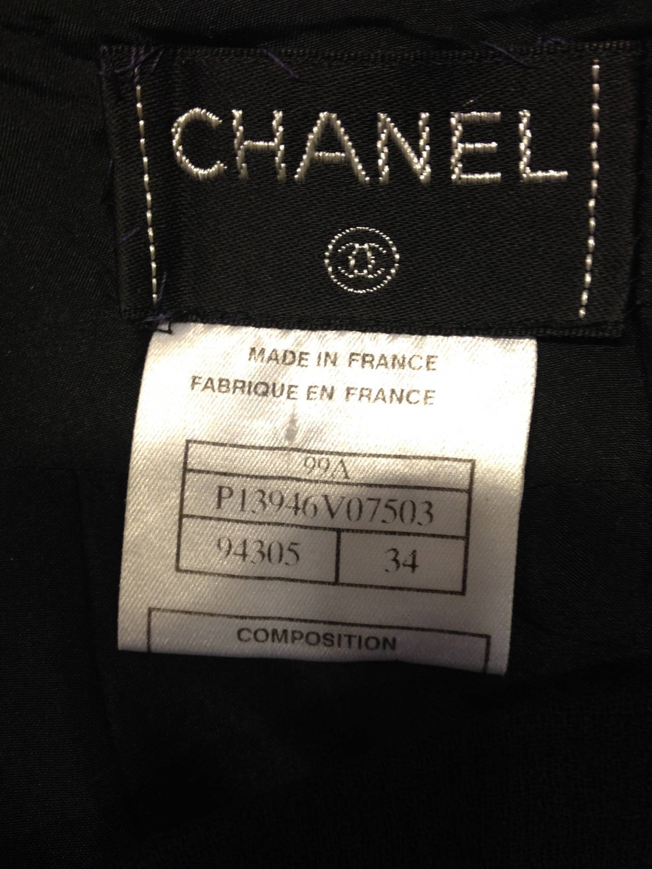 Chanel Black Skirt with Flared Hem 1