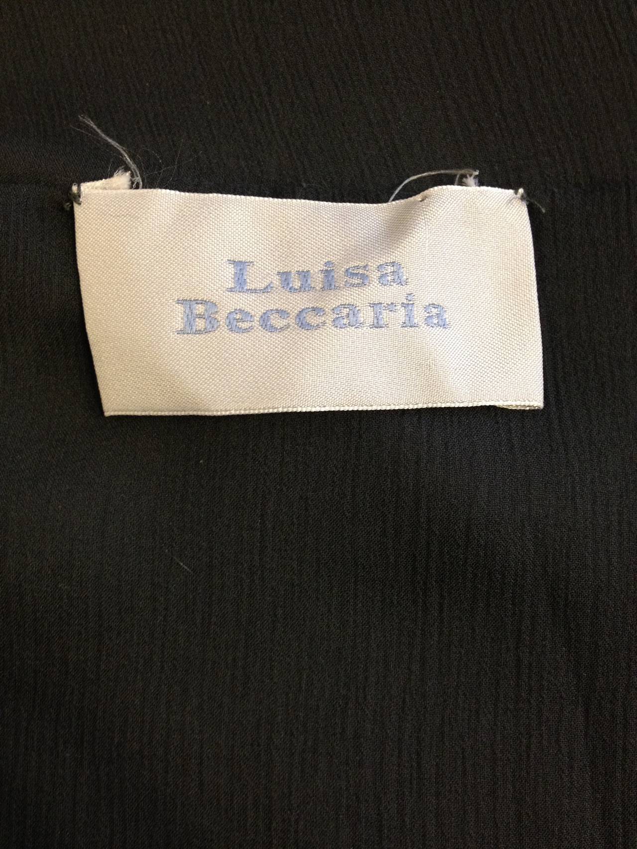 Women's Luisa Beccaria Dark Grey Fur Capelet