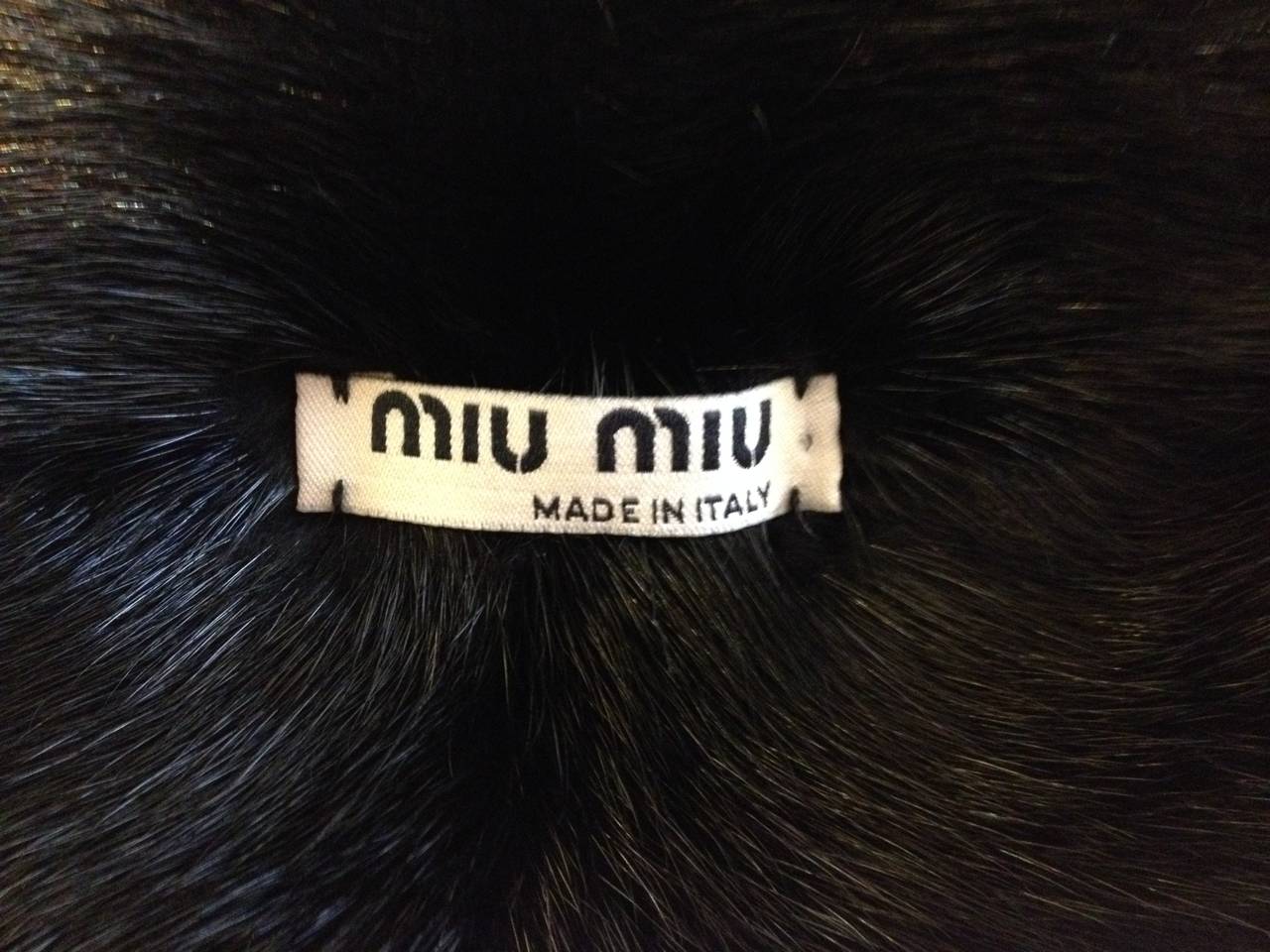 Miu Miu Black Mink Fur Scarf 1