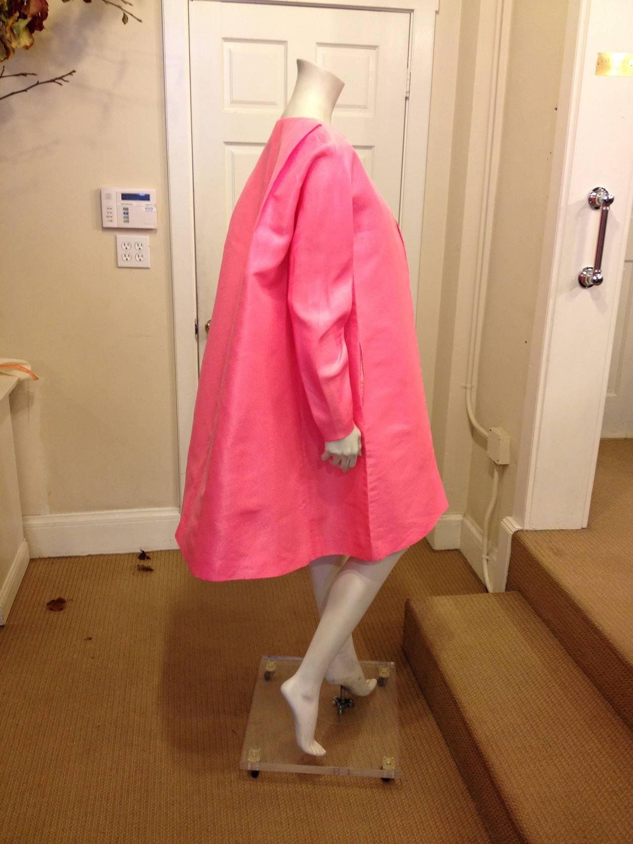 Barbara Tfank Posey Pink Coat In Excellent Condition In San Francisco, CA